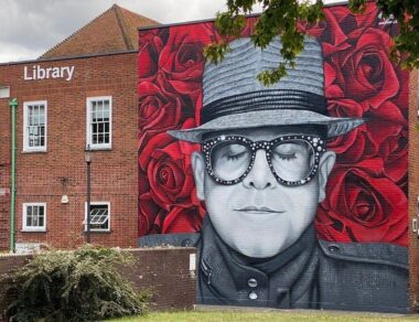 mural of Sir Elton John